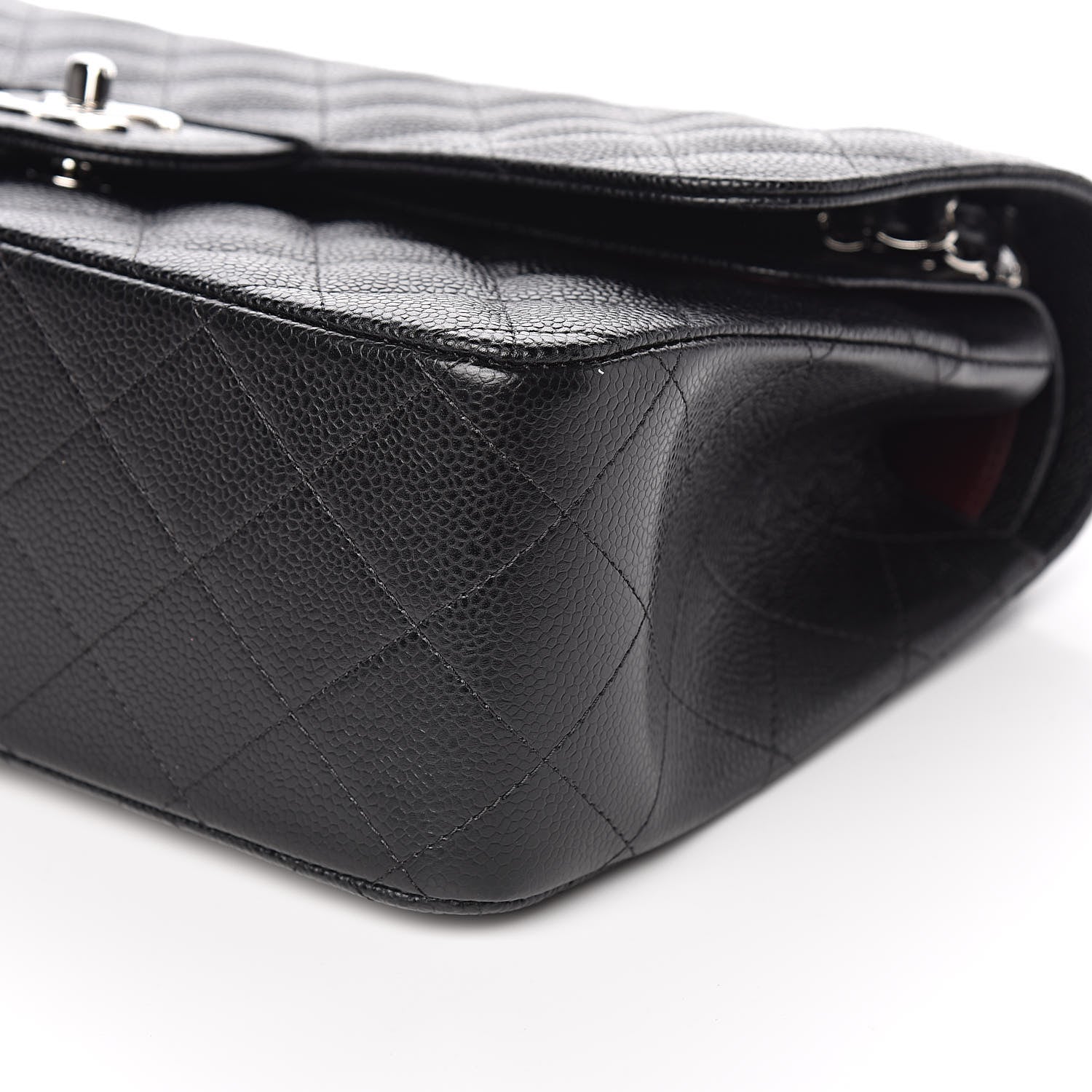 Chanel Caviar Quilted Jumbo Double Flap Black 9 of 11