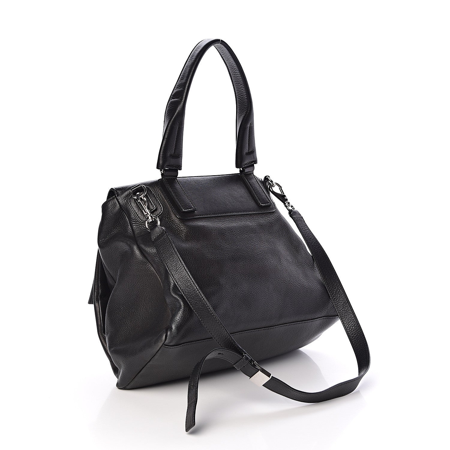 Givenchy Waxy Grained Calfskin Medium Pandora Pure Flap Bag Black 3 of 9