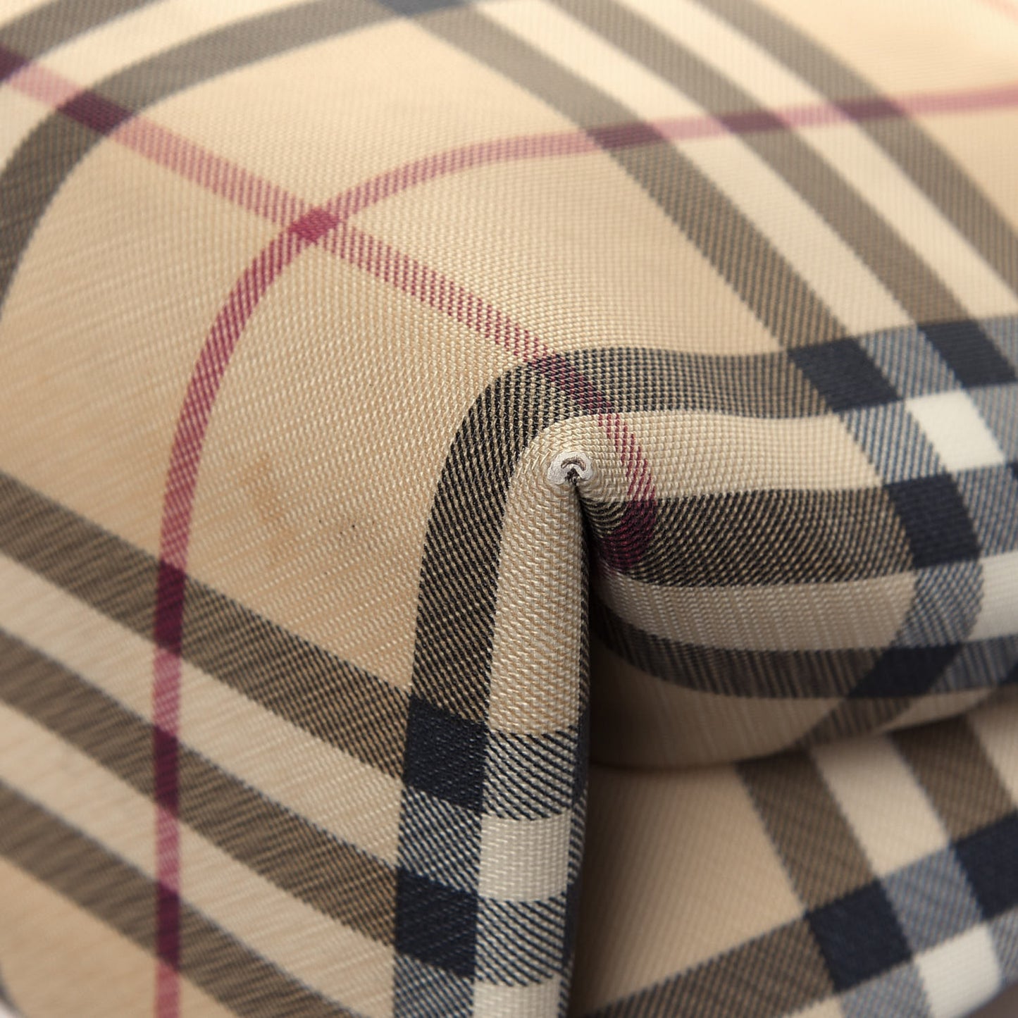 House Check Tote Black