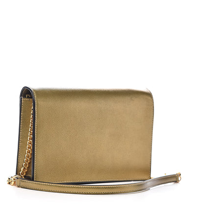 Saint Laurent Grain De Poudre Kate Monogram Tassel Chain Wallet Brome 3 of 11