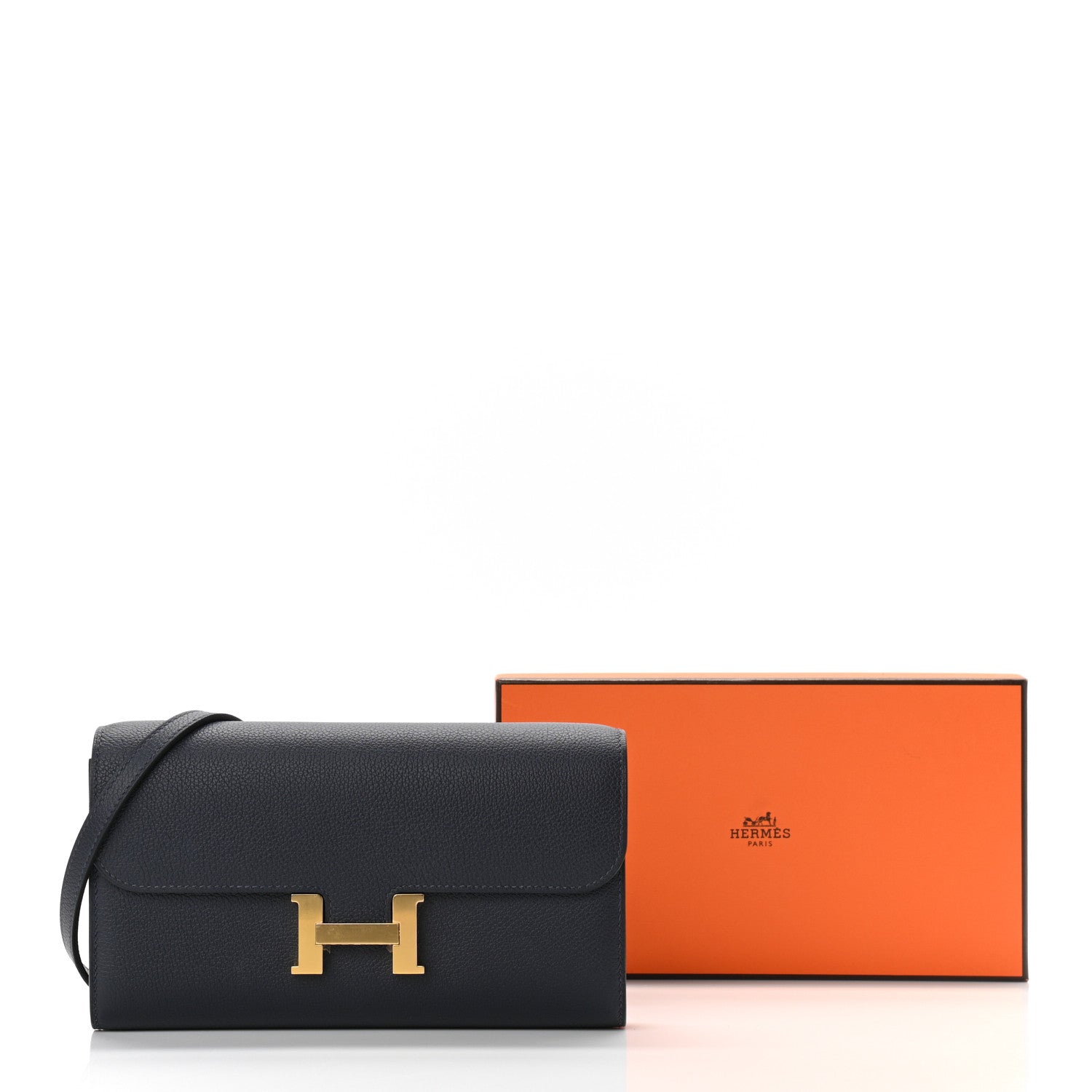 Hermes Evercolor Constance Wallet To Go Bleu Nuit 11 of 11