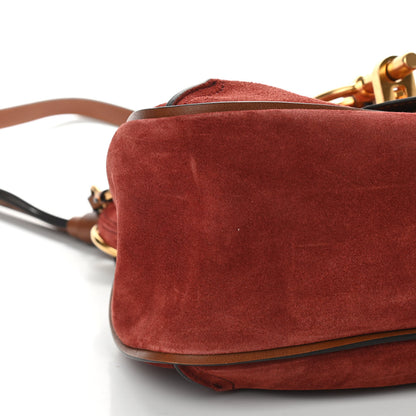 Chloe Suede Small Lexa Shoulder Bag Sienna Red 7 of 10