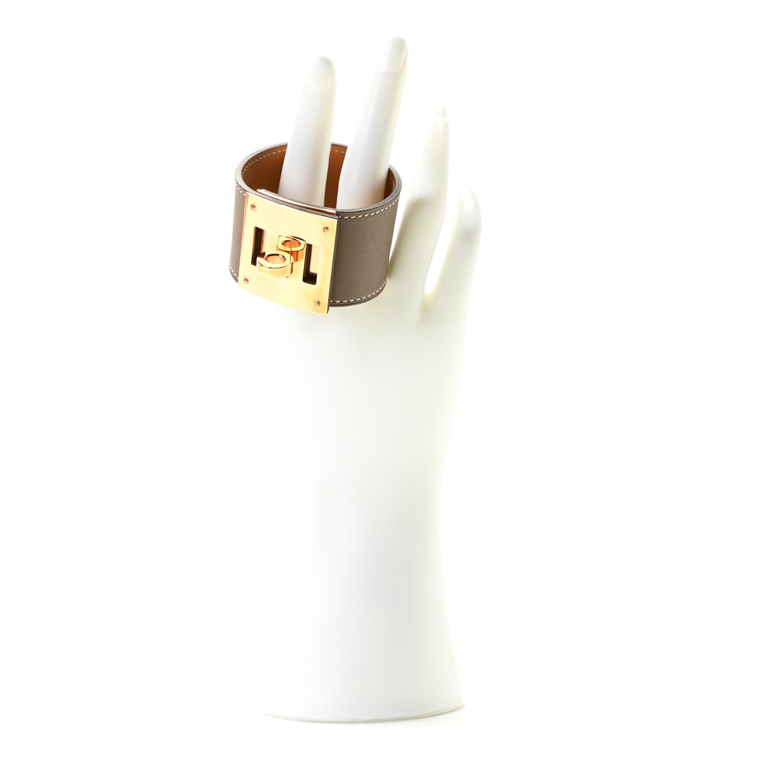 Hermes Swift Kelly Dog Bracelet T2 Etoupe 3 of 6