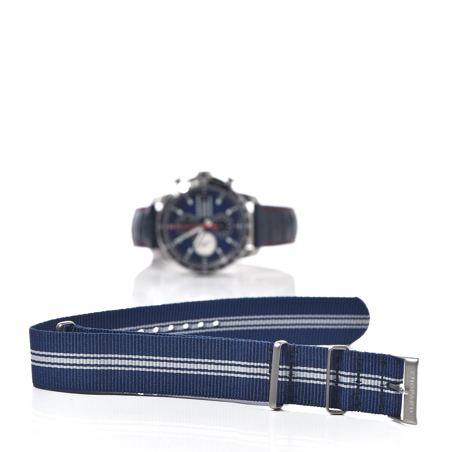 Chopard Stainless Steel Alligator 46mm Grand Prix de Monaco Historique Automatic Watch Blue 9 of 10