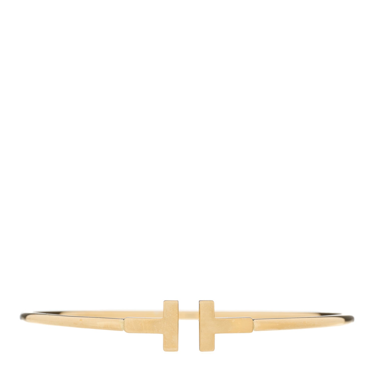 Tiffany 18K Yellow Gold T Wire Bracelet 1 of 4