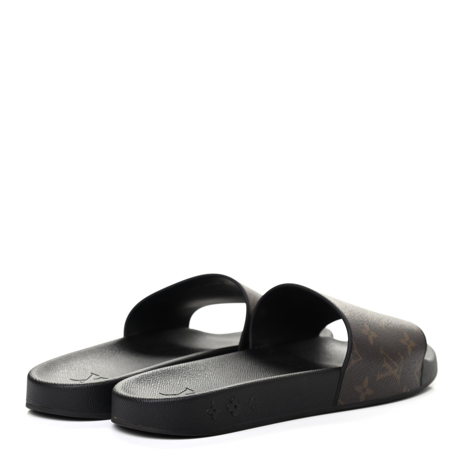 Louis Vuitton Rubber Monogram Mens Waterfront Mules 11 Macassar 4 of 7