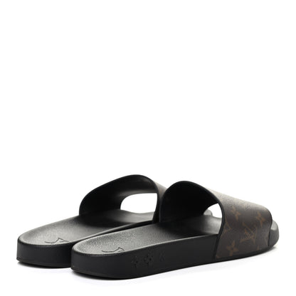 Louis Vuitton Rubber Monogram Mens Waterfront Mules 11 Macassar 4 of 7