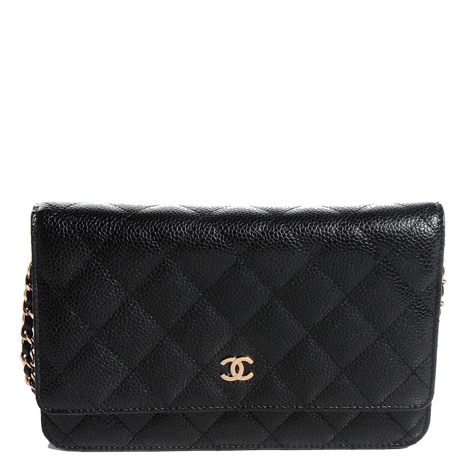 Chanel Caviar Quilted Wallet On Chain WOC Black 1 of 9