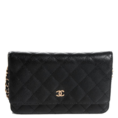 Chanel Caviar Quilted Wallet On Chain WOC Black 1 of 9