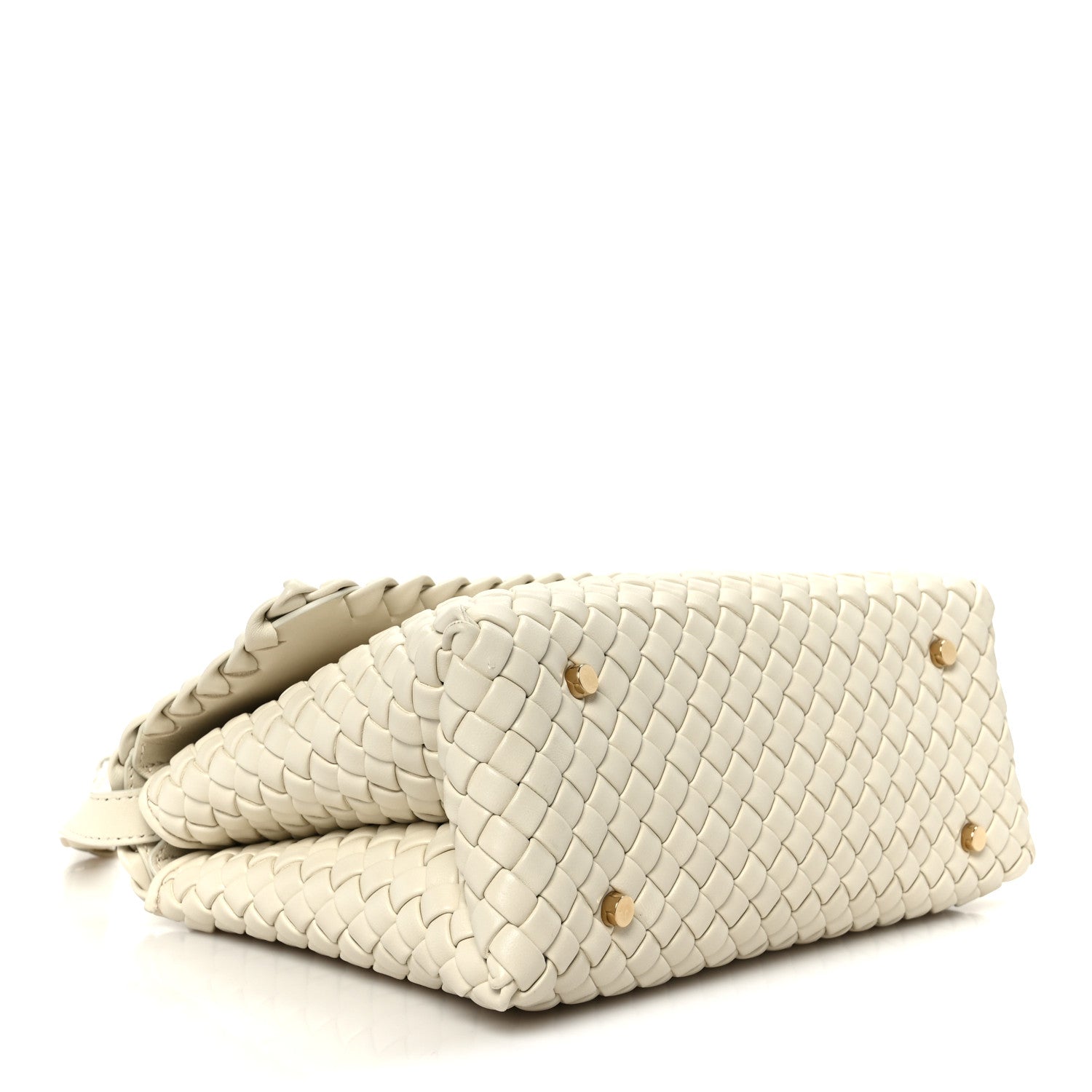 Bottega Veneta Nappa Intrecciato Patti Top Handle Bag Sea Salt 4 of 10