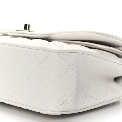 Chanel Caviar Quilted Small Double Flap White 9 of 10