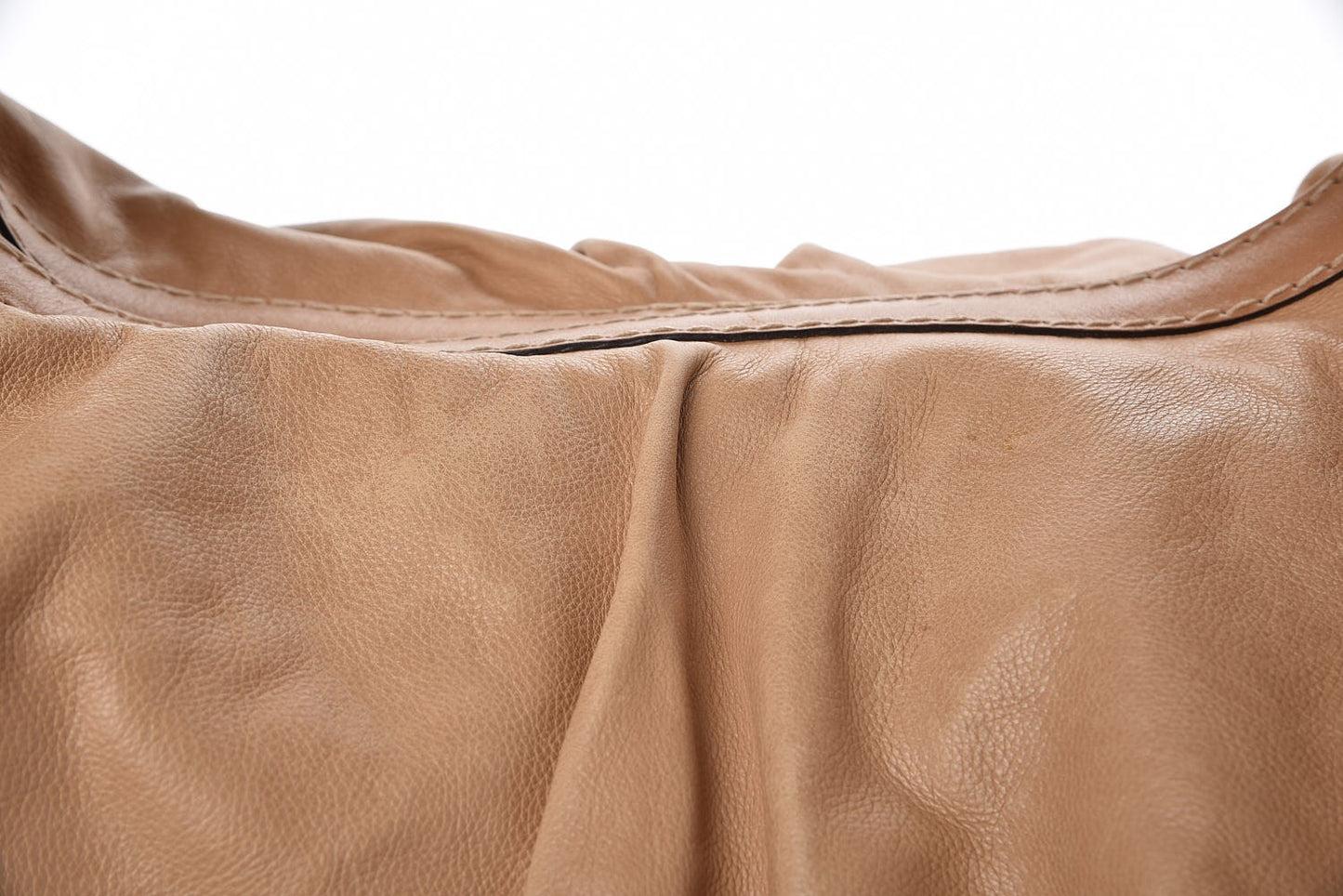 Calfskin Large Jockey Hobo Tan