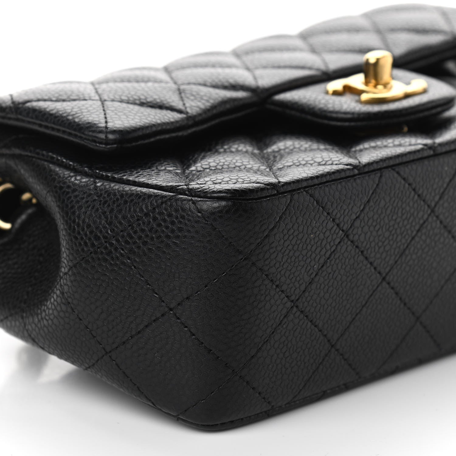 Chanel Caviar Quilted Mini Rectangular Flap Black 9 of 13
