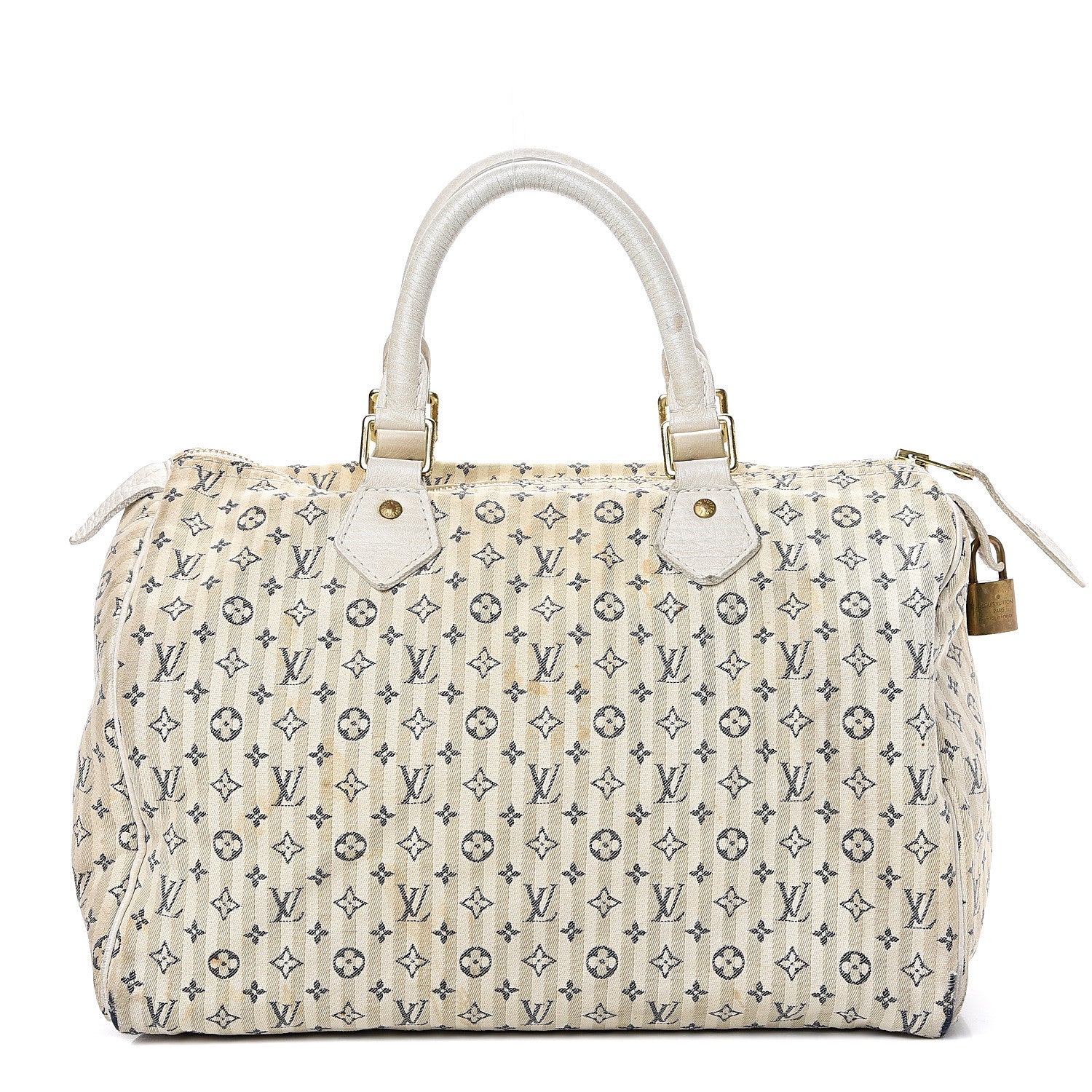 Louis Vuitton Mini Lin Croisette Speedy 30 Blue 1 of 19