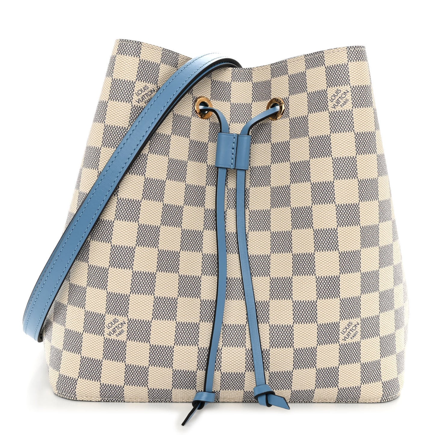 Damier Azur Neonoe MM Bleuet