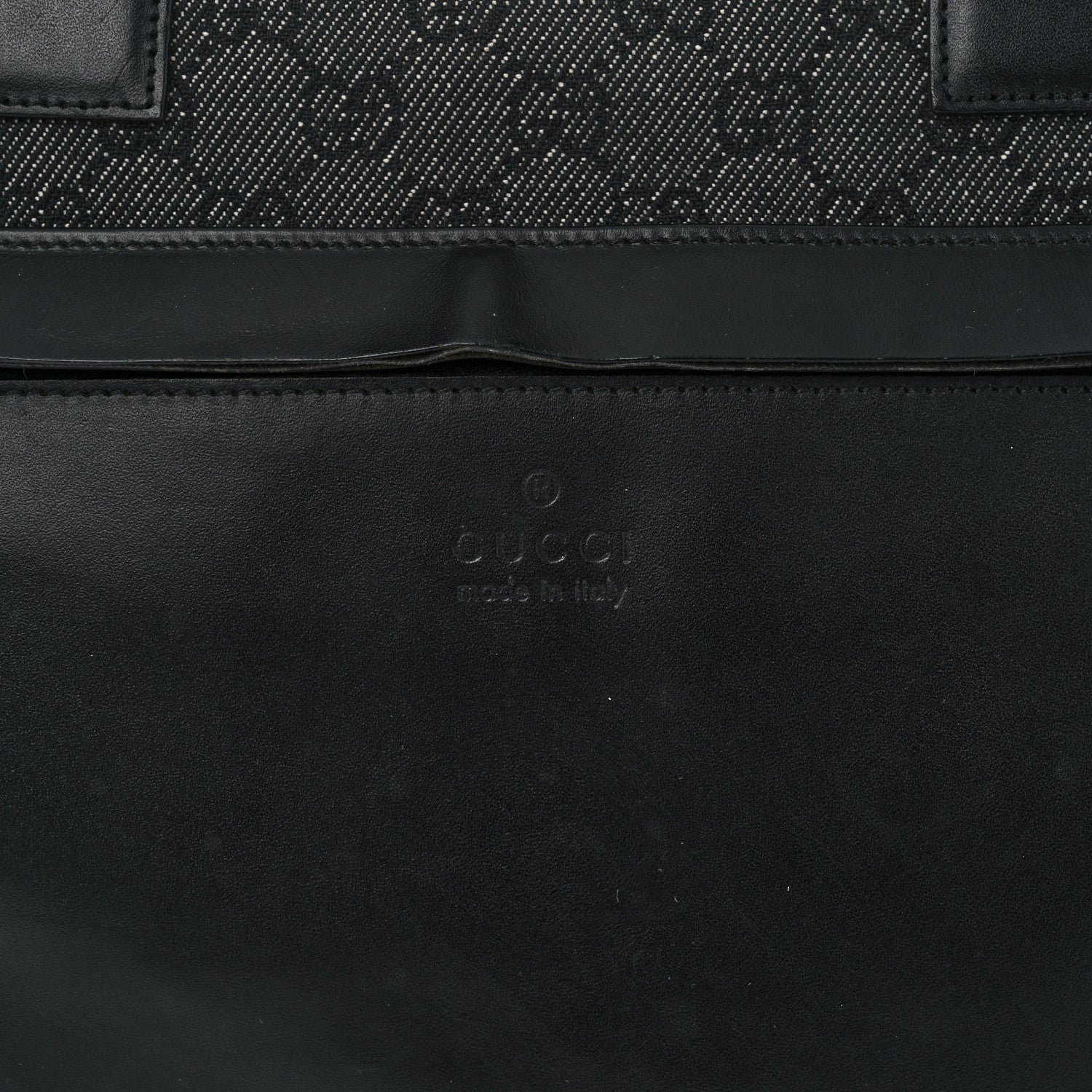 Gucci Monogram Tote Bag Black 8 of 12