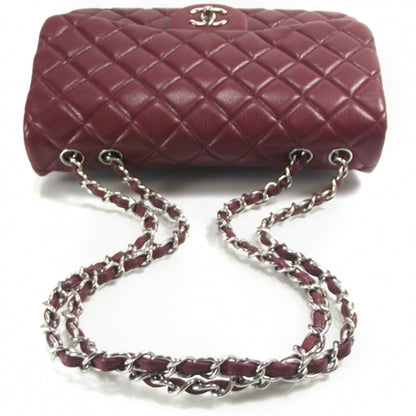 Chanel Caviar JUMBO Classic Flap Dark Red 5 of 10