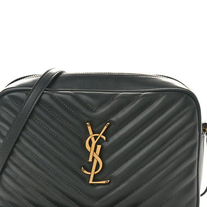Saint Laurent Calfskin Matelasse Monogram Lou Camera Bag Storm 8 of 10
