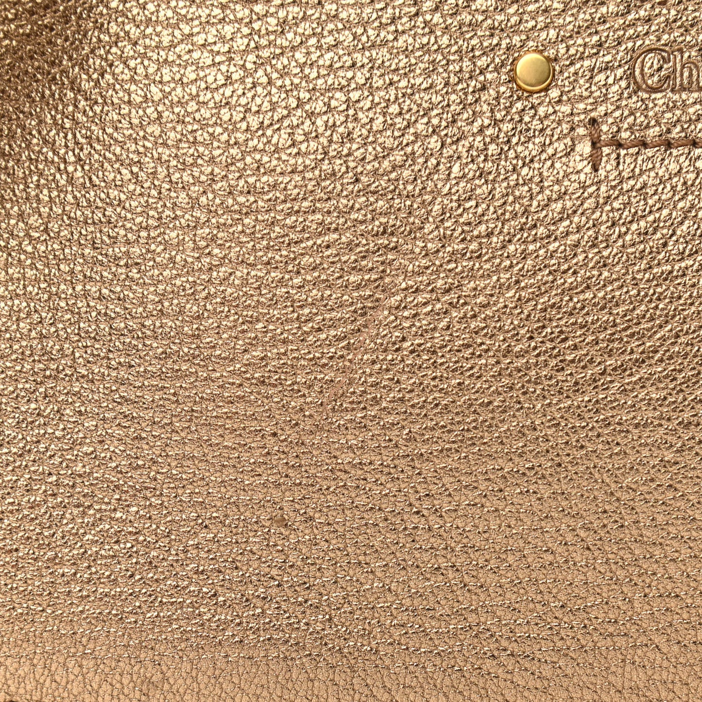 Metallic Calfskin Small Roy Bag Gold
