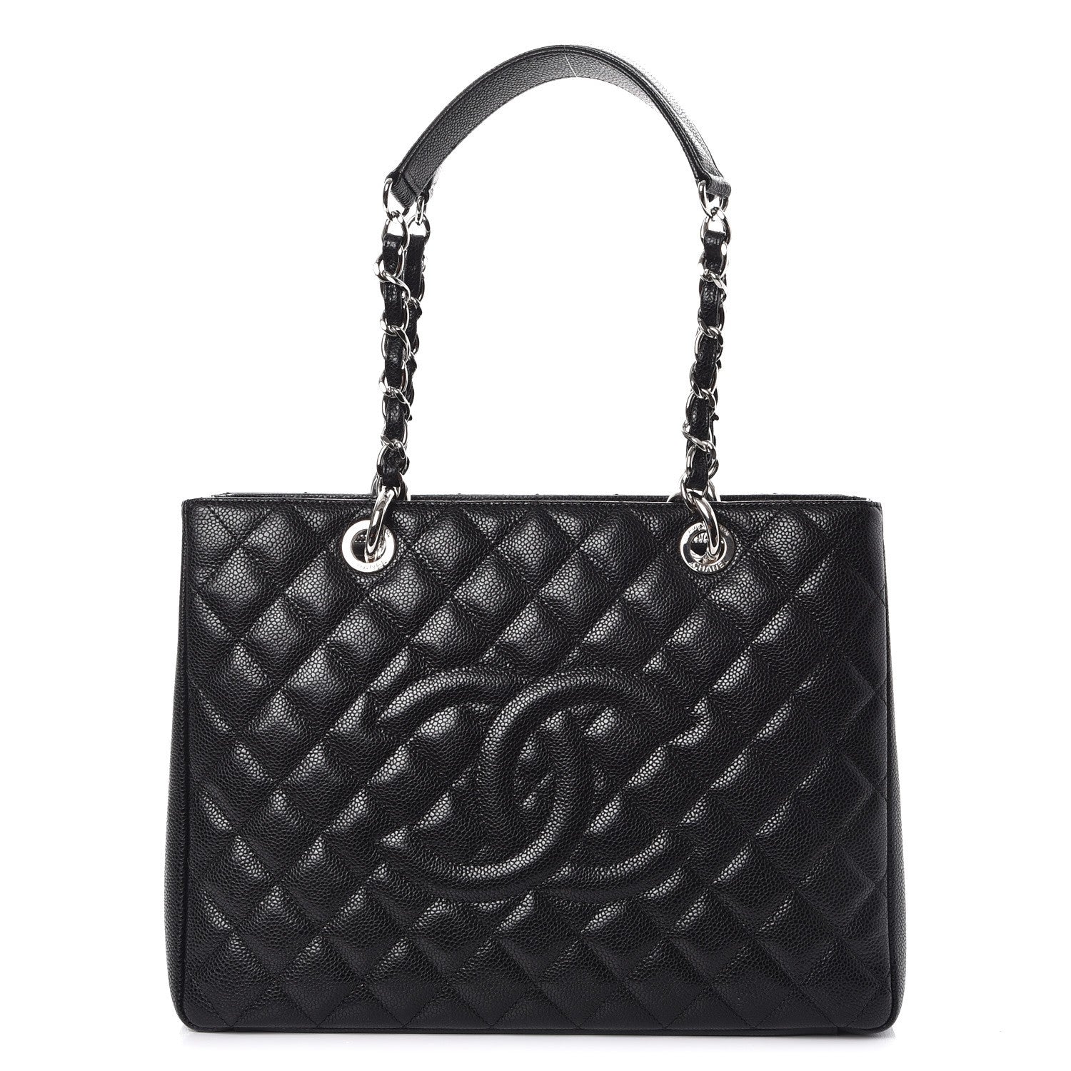 Chanel Caviar Quilted Grand Shopping Tote GST Black 1 of 9