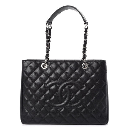 Chanel Caviar Quilted Grand Shopping Tote GST Black 1 of 9