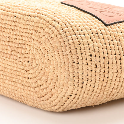 Loewe Calfskin Raffia Paulas Ibiza Pochette Bag Natural Tan 10 of 10