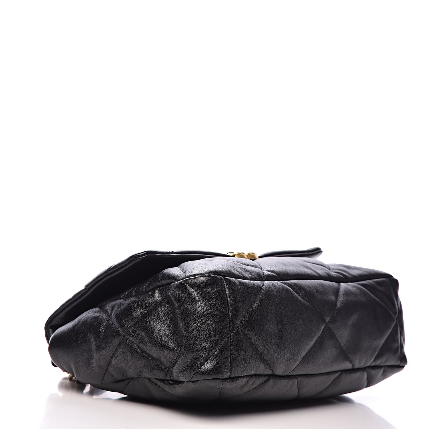 Chanel Lambskin Quilted Large 19 Flap Black 4 of 13