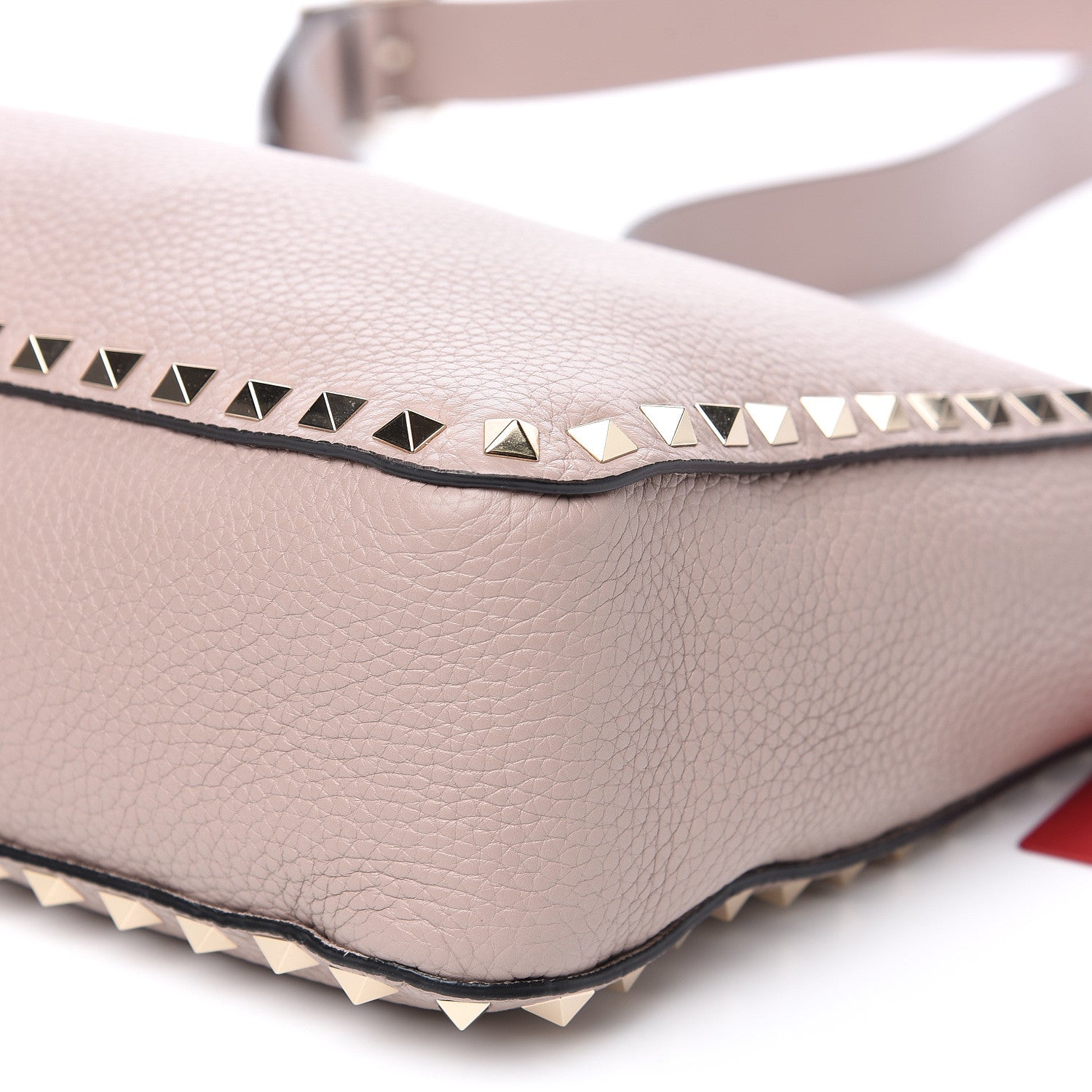 Valentino Garavani Pebbled Calfskin Small Rockstud Flip-Lock Messenger Bag Poudre 7 of 8