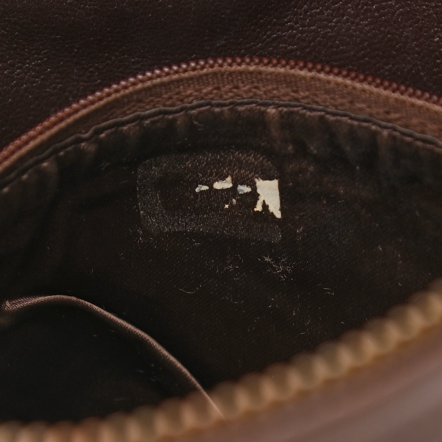 Lambskin Tassel Camera Case Brown