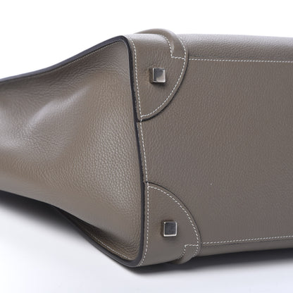Celine Drummed Calfskin Mini Luggage Souris 8 of 10