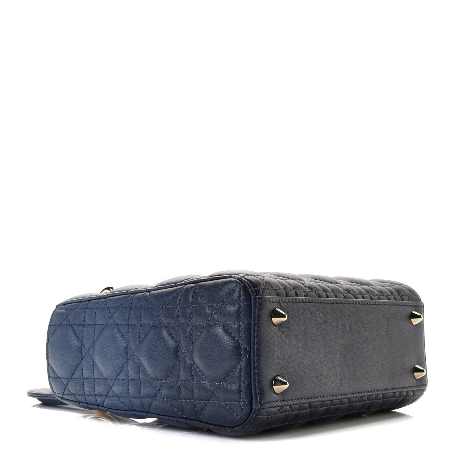 Christian Dior Lambskin Cannage Gradient Small My ABCDior Lady Dior Indigo Blue 3 of 11