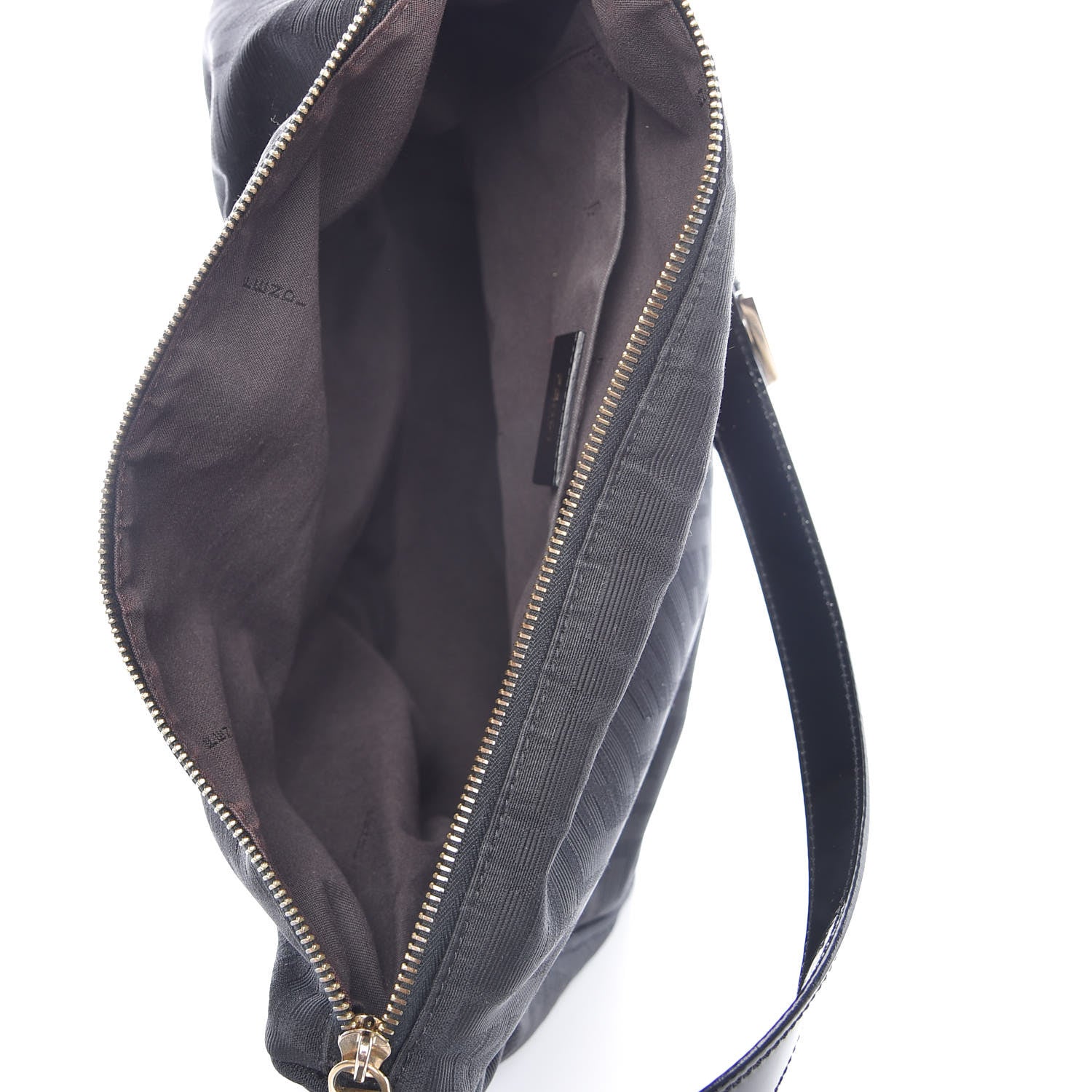 Fendi Zucca Enamel Mia Shoulder Bag Black 5 of 9