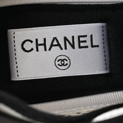 Chanel Suede Calfskin Nylon Grosgrain CC Sneakers 37.5 White 6 of 9
