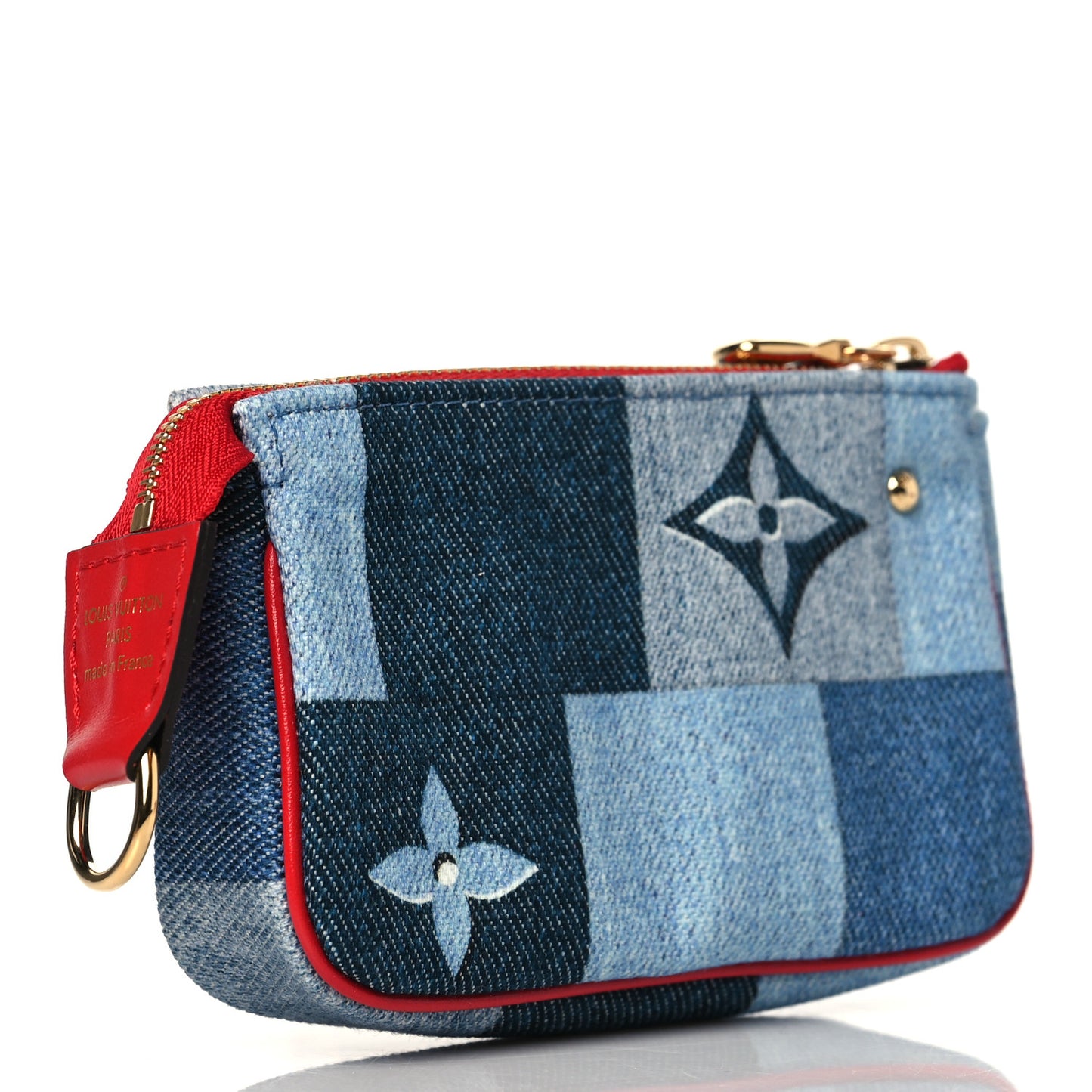Denim Micro Pochette Accessories Denim Rouge