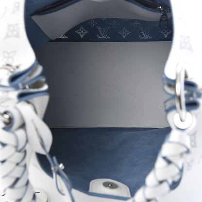 Louis Vuitton Mahina Carmel Hobo Snow 4 of 10
