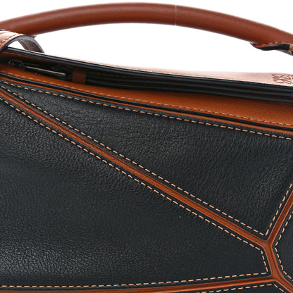 Loewe Calfskin Mini Puzzle Bag Tan Black 7 of 9