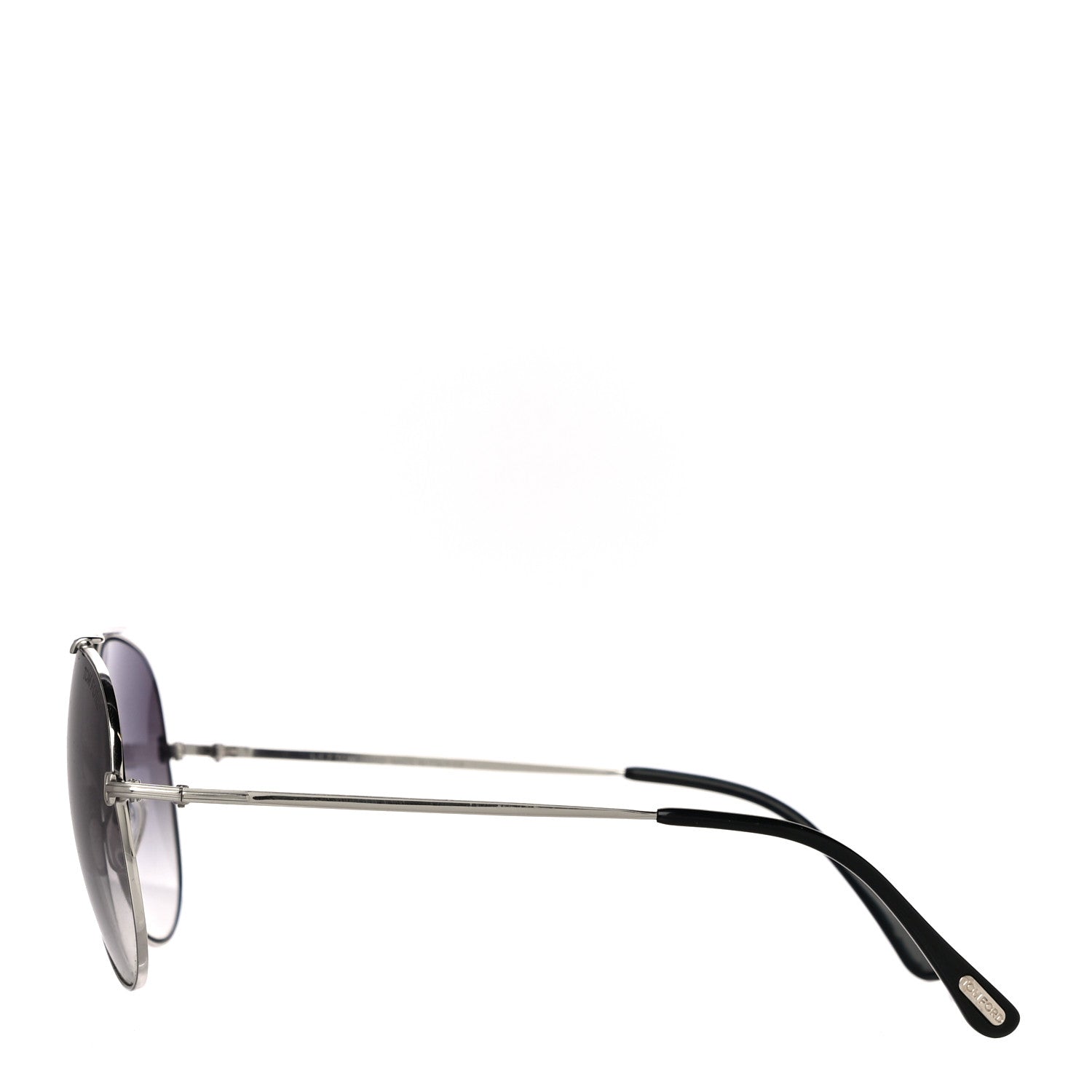 Tom Ford Indiana Aviator Sunglasses TF497 Silver 2 of 7