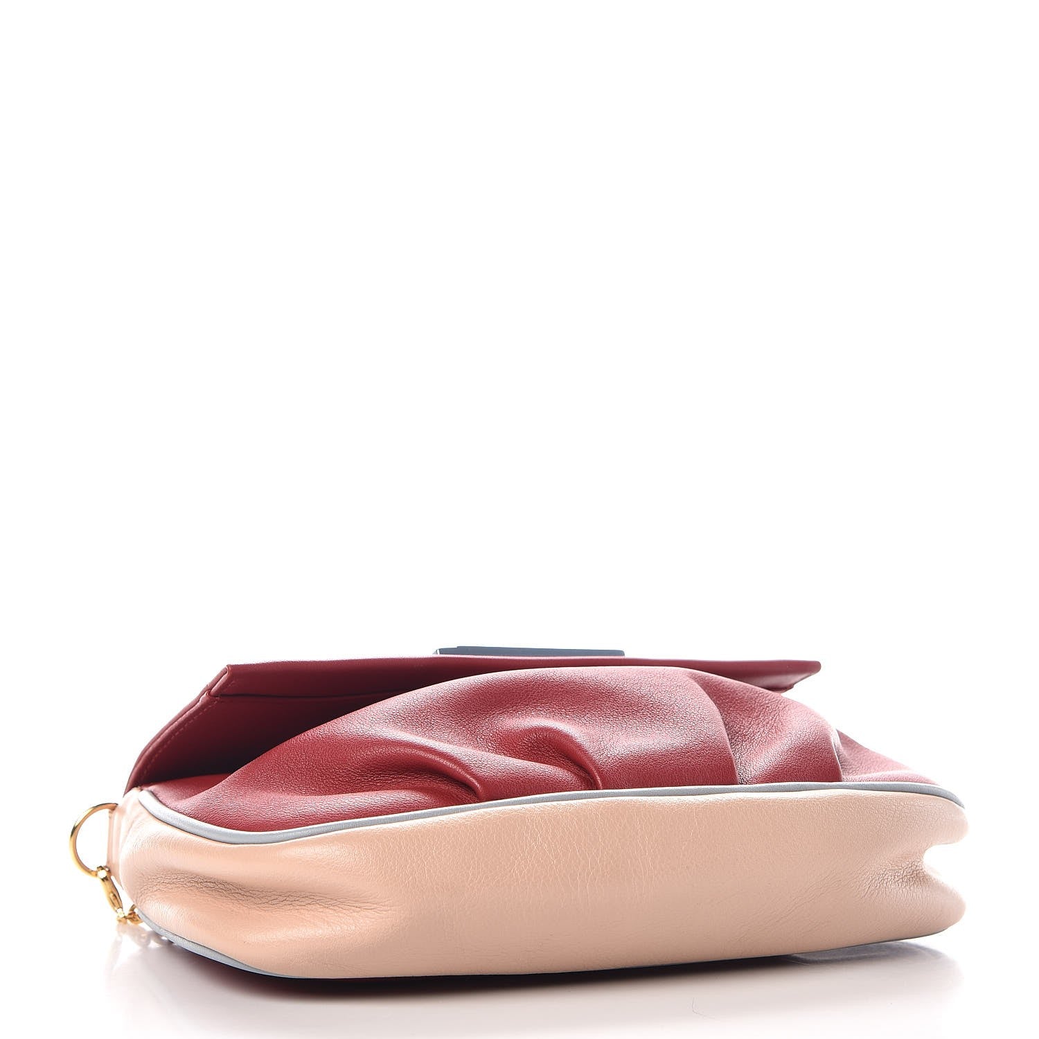 Fendi Vitello Dolce Fendista Pouchette Crossbody Mattone Plaster 4 of 8
