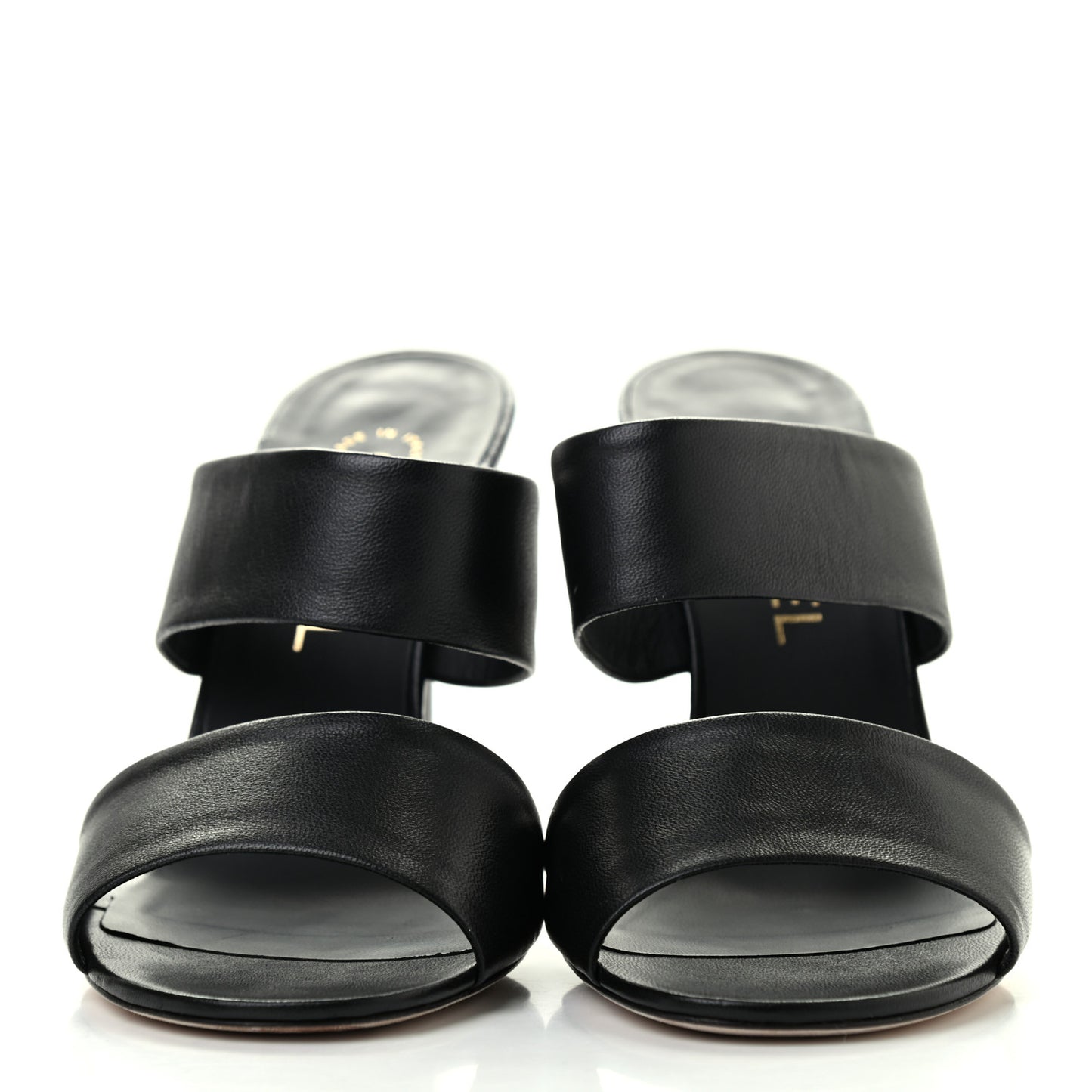 Lambskin Pearl Sandal Mules 37 Black