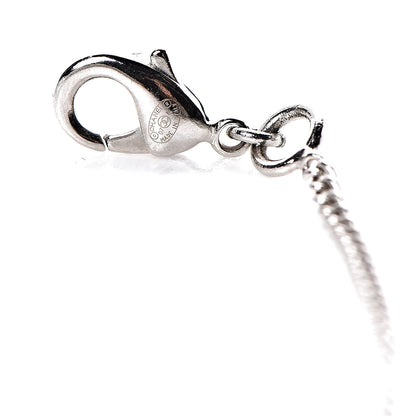 Chanel Pearl Crystal CC Drop Necklace Silver 4 of 4