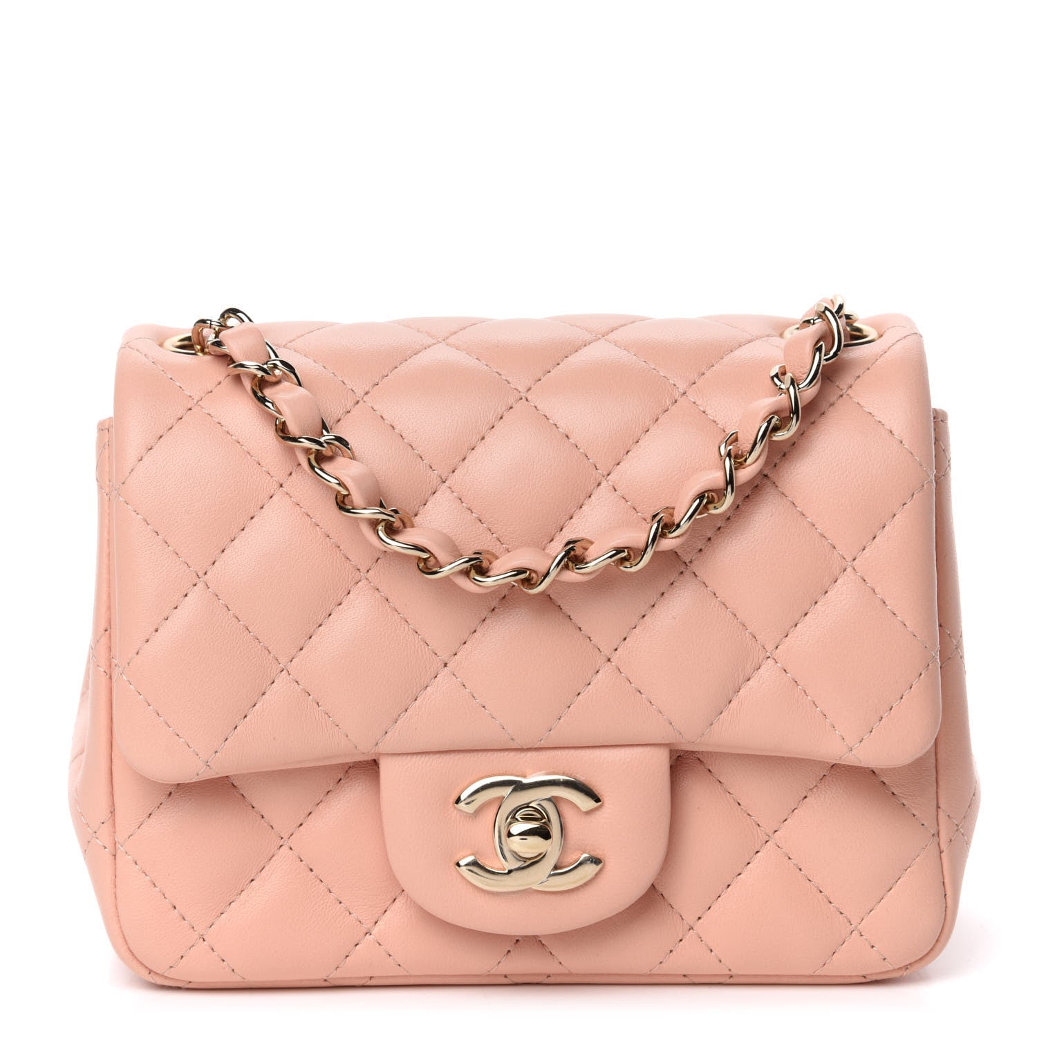 Chanel Lambskin Quilted Mini Square Flap 1 of 12