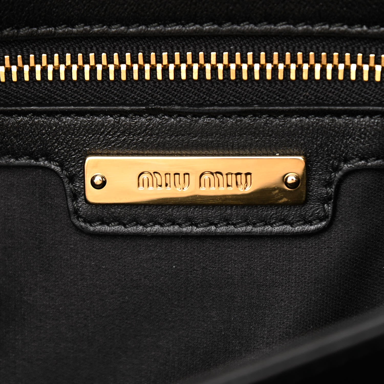 Miu Miu Nappa Matelasse Flap Clutch Black 6 of 9