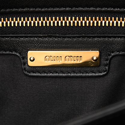Miu Miu Nappa Matelasse Flap Clutch Black 6 of 9