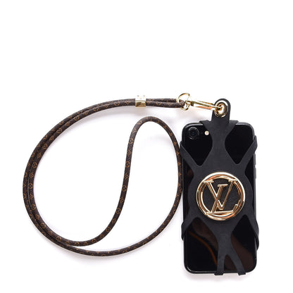 Louis Vuitton Monogram Silicone Louise Phone Holder Black 4 of 5