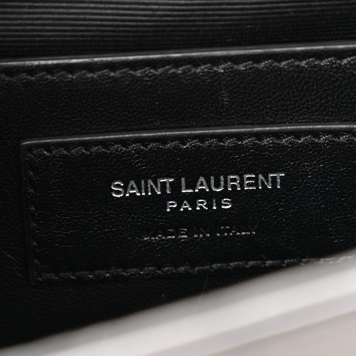 Saint Laurent Calfskin Crocodile Embossed Medium Classic Monogram Kate Tassel Satchel Storm 5 of 13