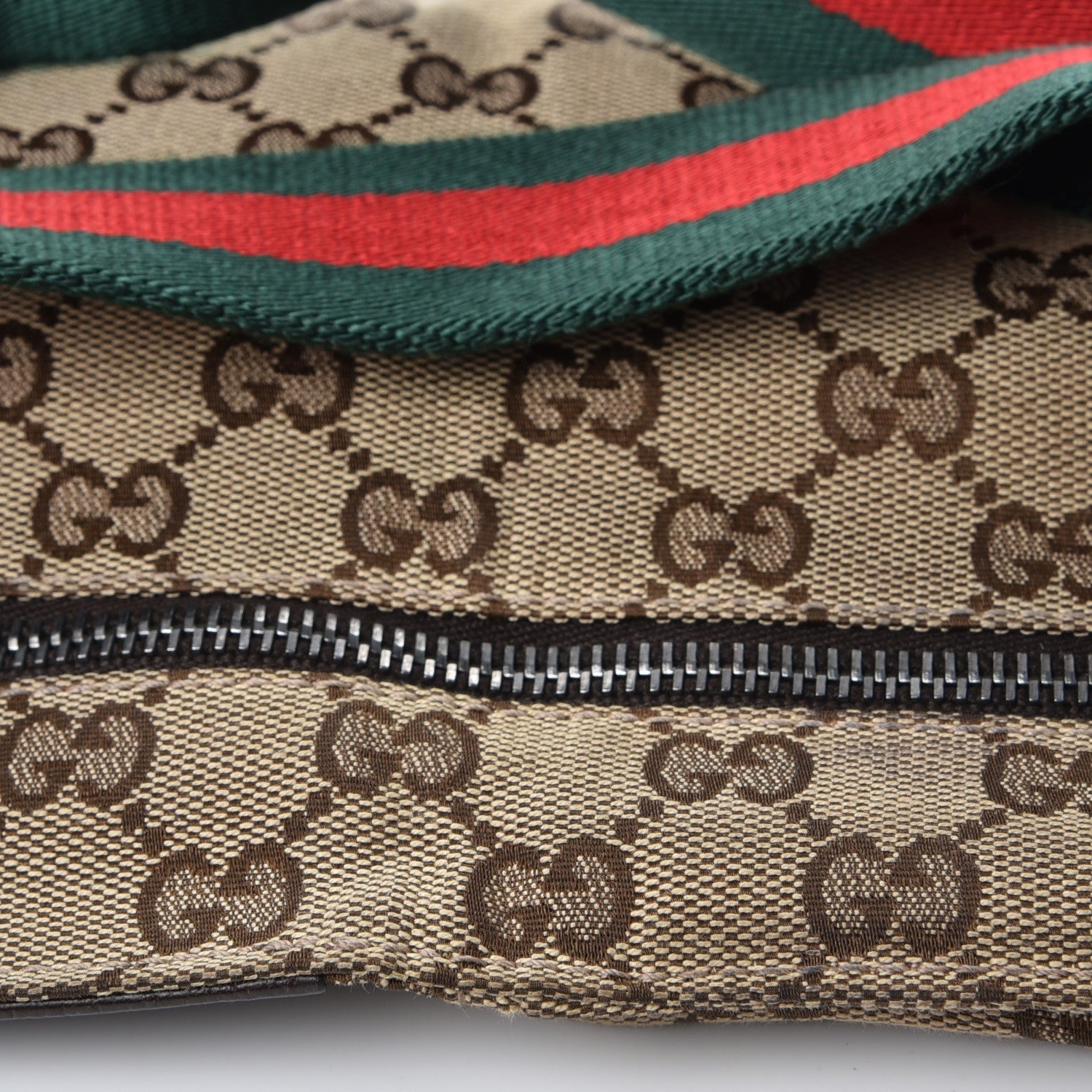 Gucci Monogram Web Belt Bag Dark Brown 8 of 8