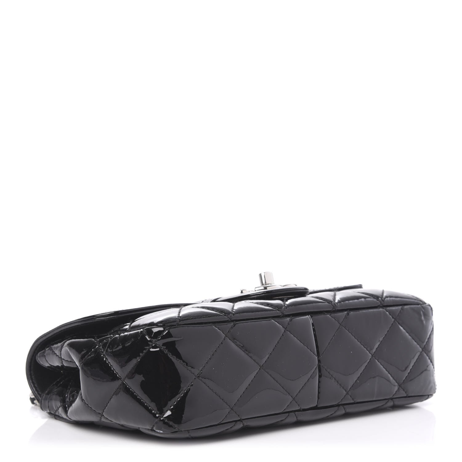 Chanel Patent Quilted Small Coco Shine Flap Black 4 of 10