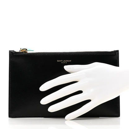Saint Laurent Smooth Calfskin Zip Pouch Black 2 of 8