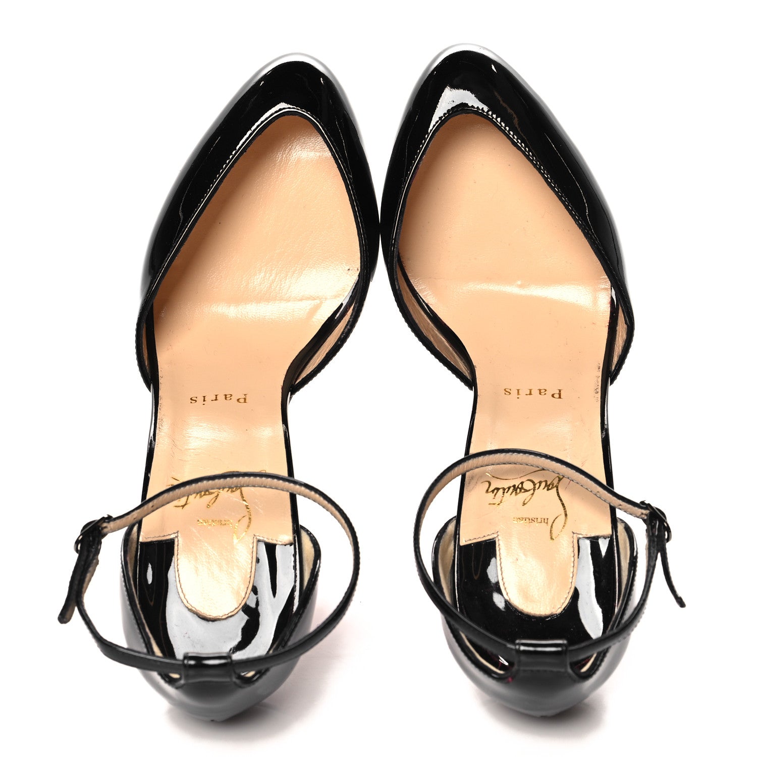 Christian Louboutin Patent Dollyla 100 Pumps 38 Black 2 of 9