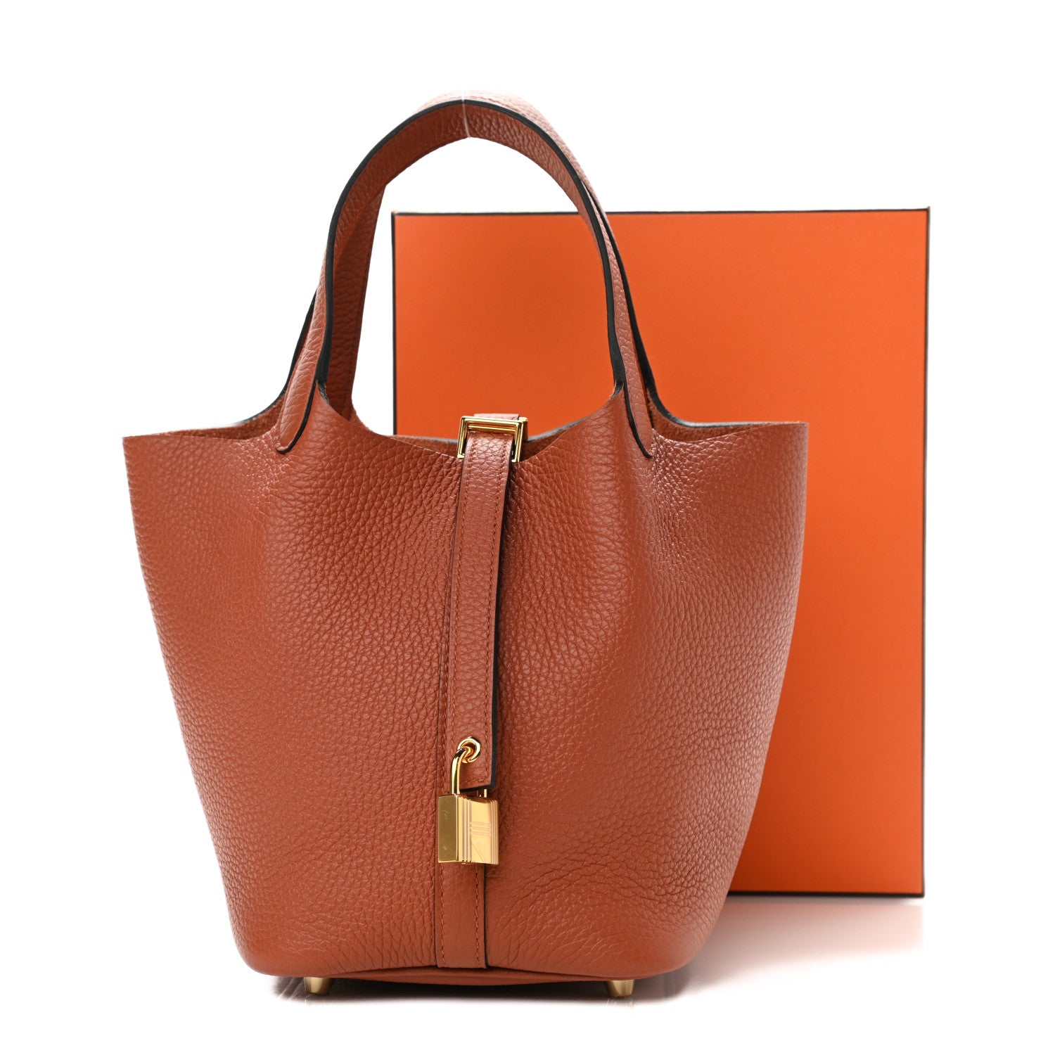 Hermes Taurillon Clemence Picotin Lock 18 PM Cuivre 11 of 11